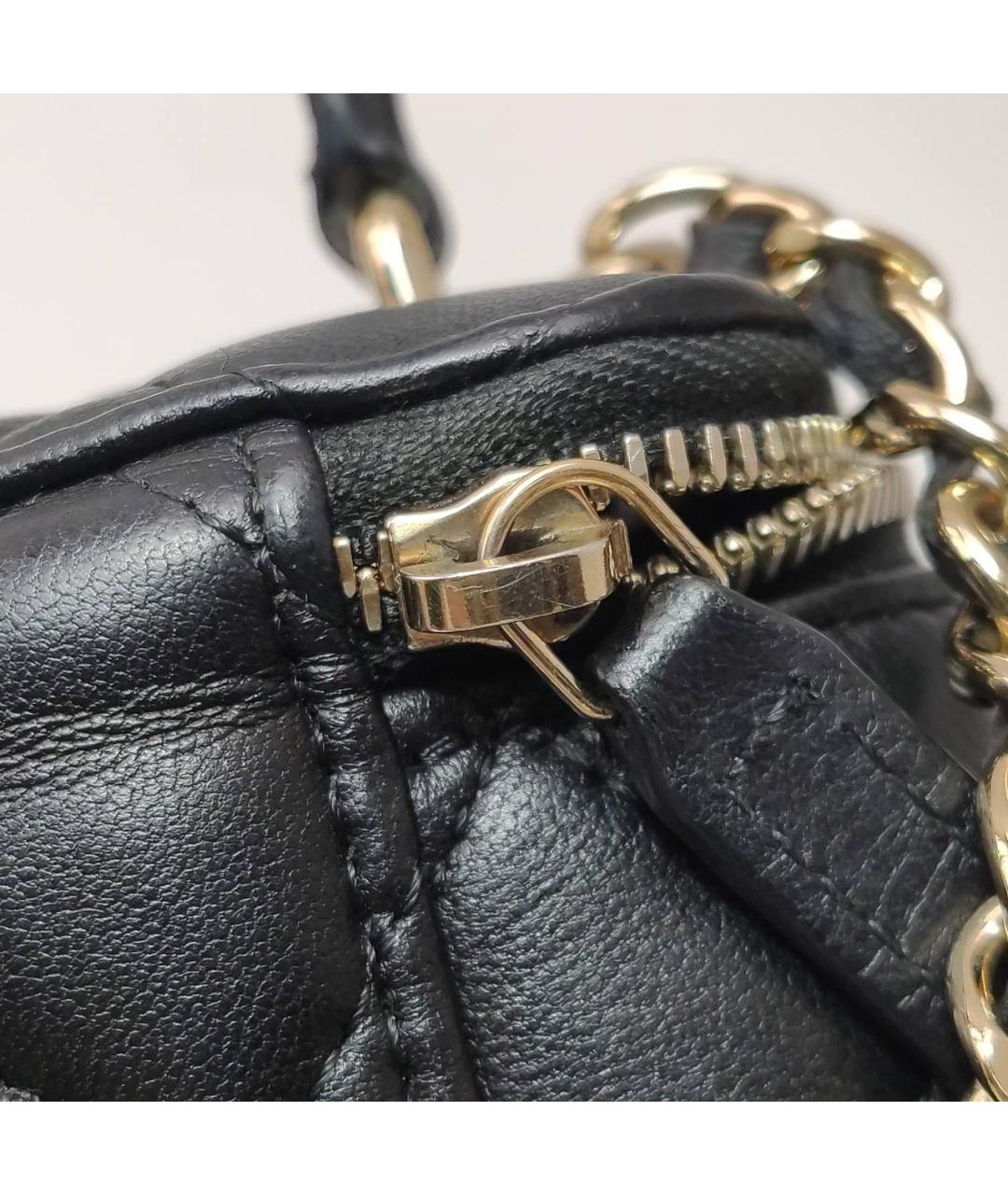CHANEL Черная кожаная сумка через плечо, фото 8