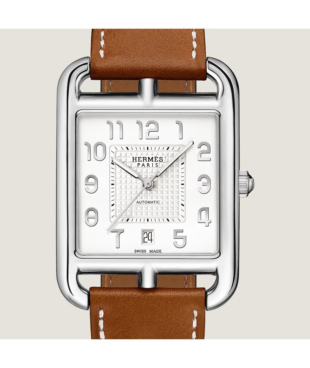 HERMES Серые стальные часы, фото 2