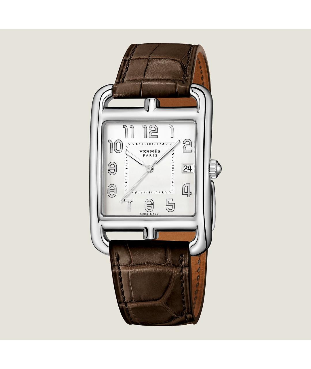 HERMES Серые стальные часы, фото 3