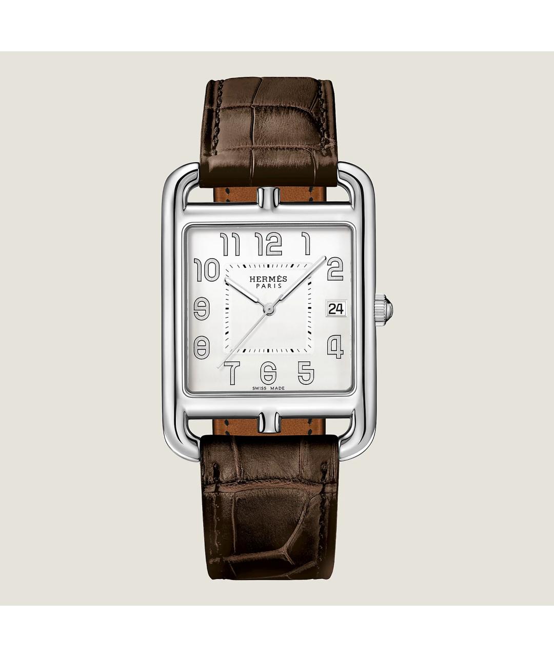 HERMES Серые стальные часы, фото 5