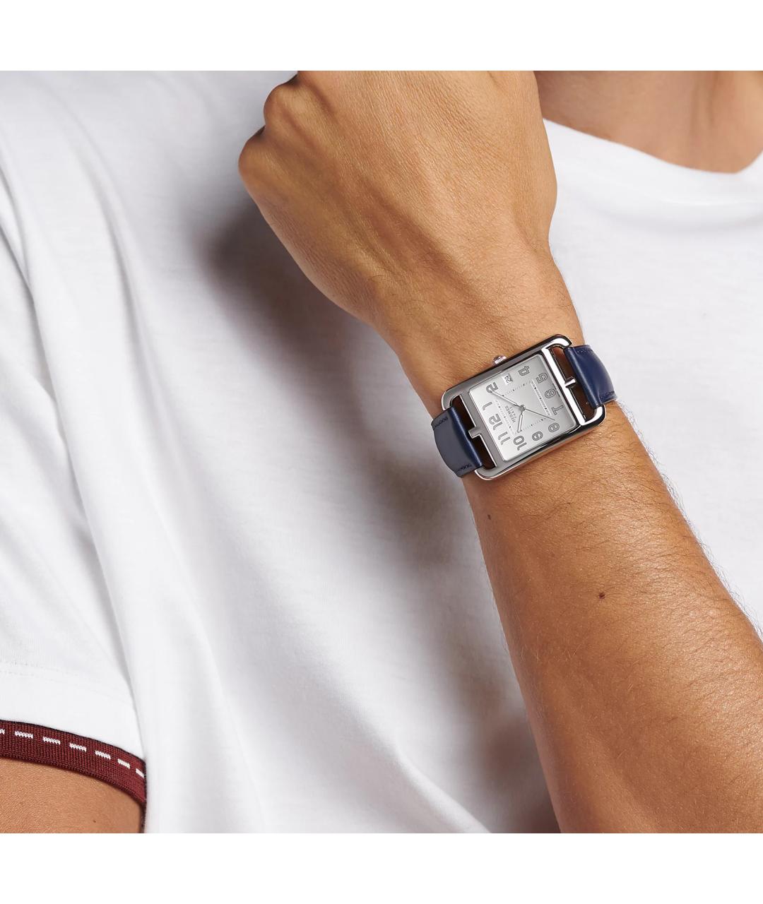 HERMES Серые стальные часы, фото 4