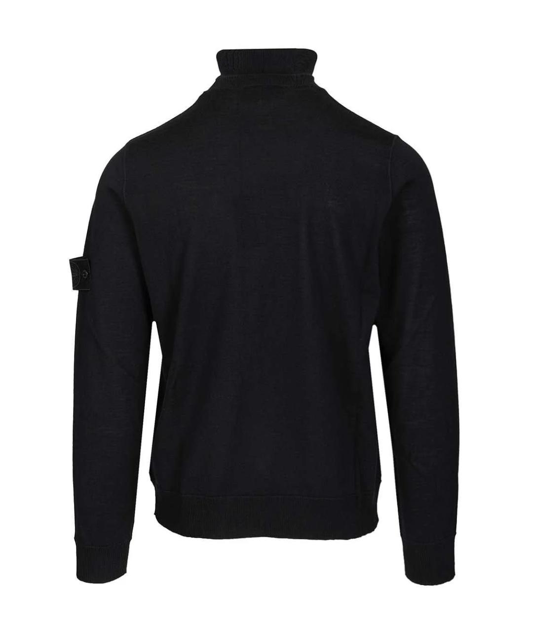 STONE ISLAND Синий шерстяной джемпер / свитер, фото 2