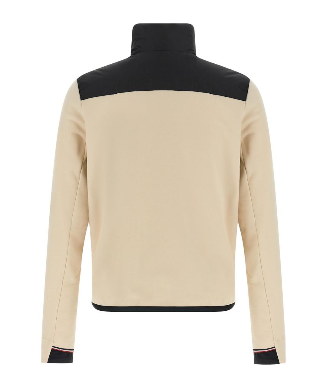 MONCLER Бежевая полиамидовая куртка, фото 2