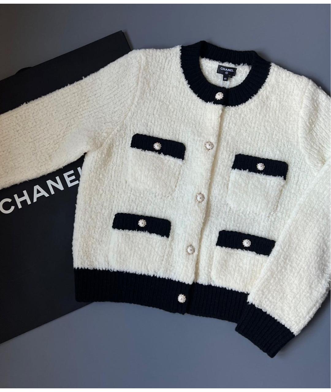 CHANEL Белый кардиган, фото 2