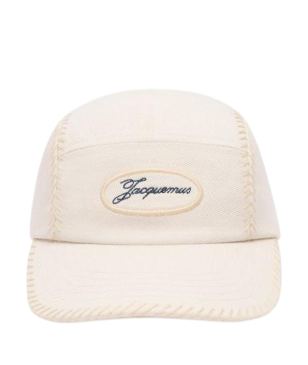 JACQUEMUS Бежевая хлопковая кепка/бейсболка, фото 1