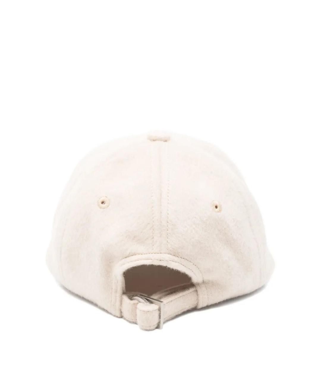 JACQUEMUS Бежевая шерстяная кепка/бейсболка, фото 2