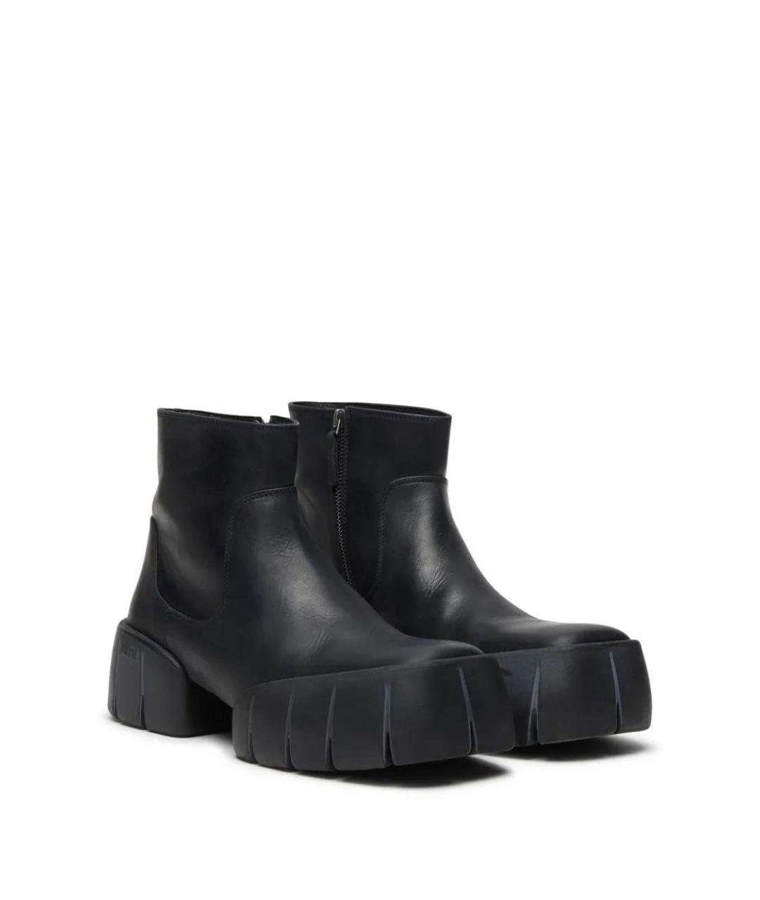 DIESEL Черные кожаные высокие ботинки, фото 2