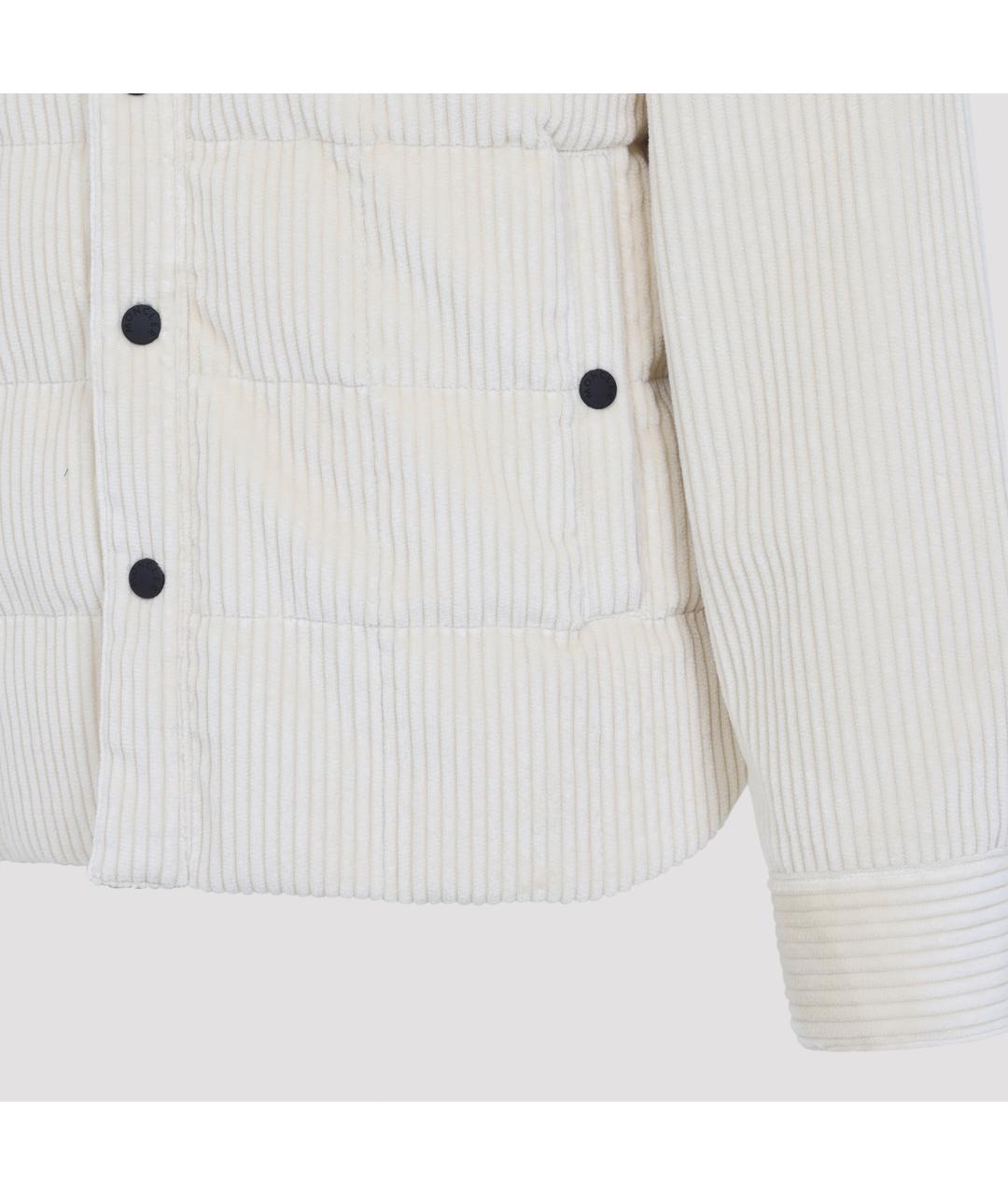 MONCLER Белая хлопковая куртка, фото 4