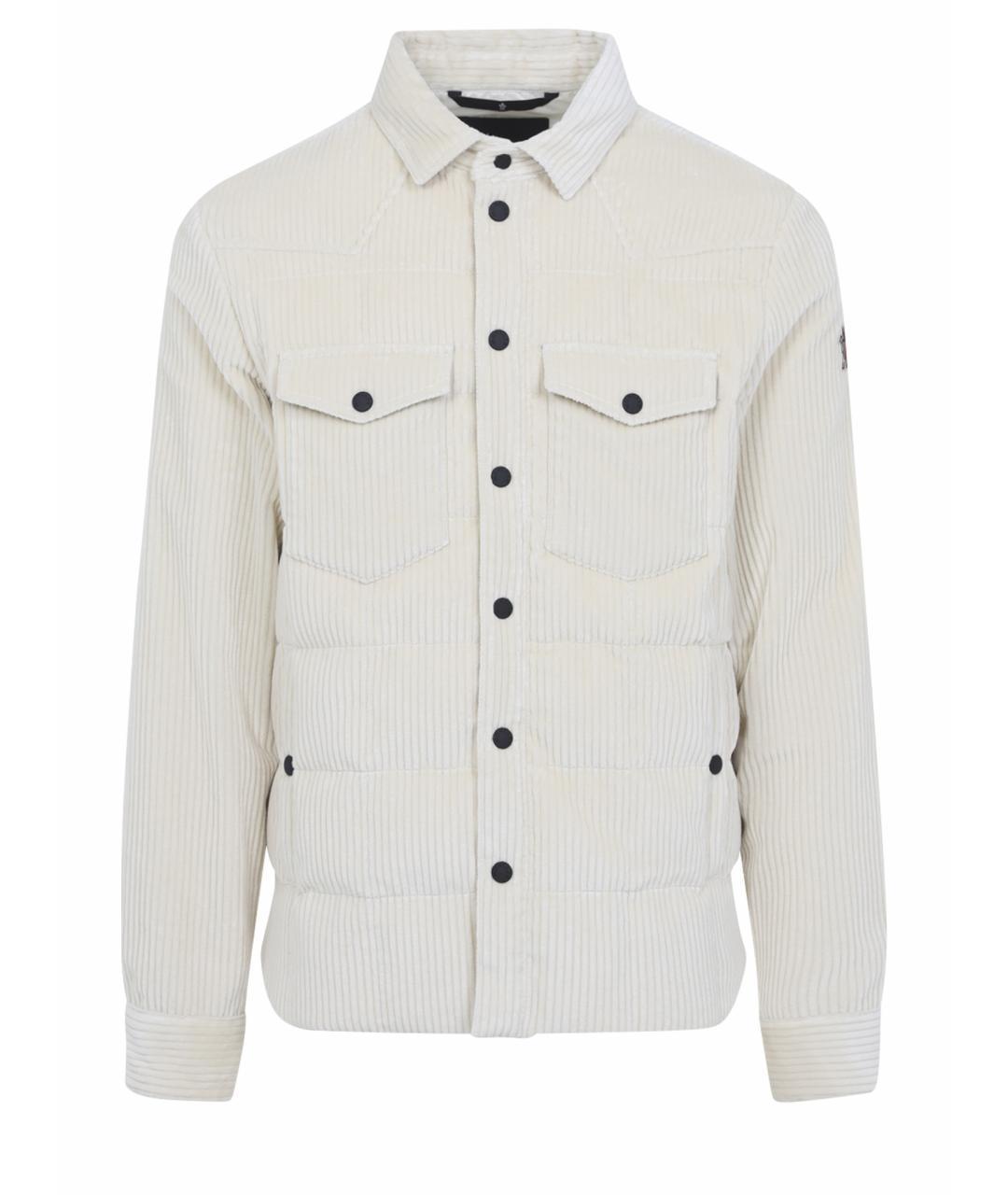 MONCLER Белая хлопковая куртка, фото 1