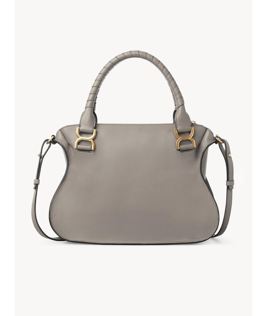 CHLOE Серая кожаная сумка тоут, фото 3