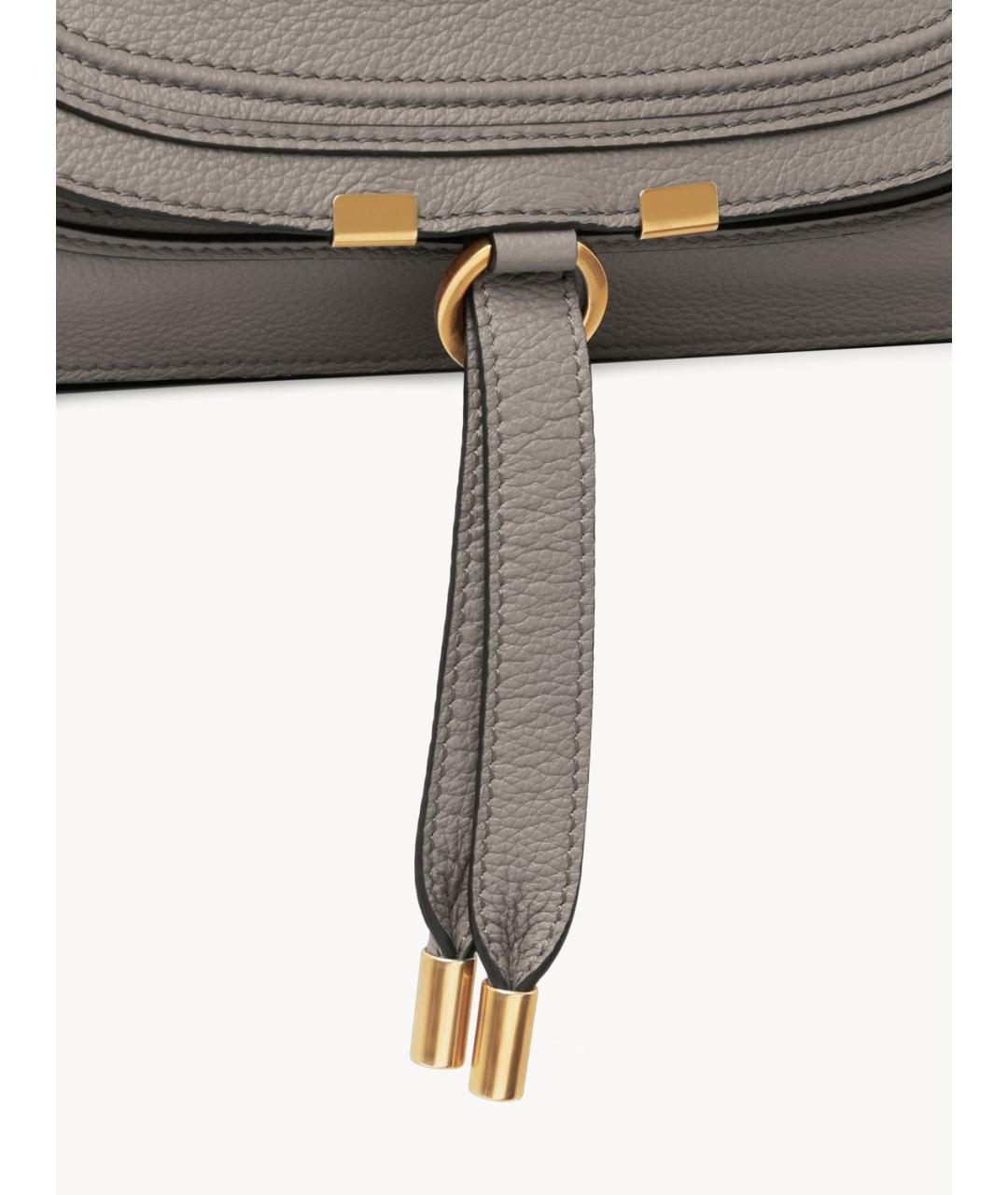 CHLOE Серая кожаная сумка тоут, фото 5