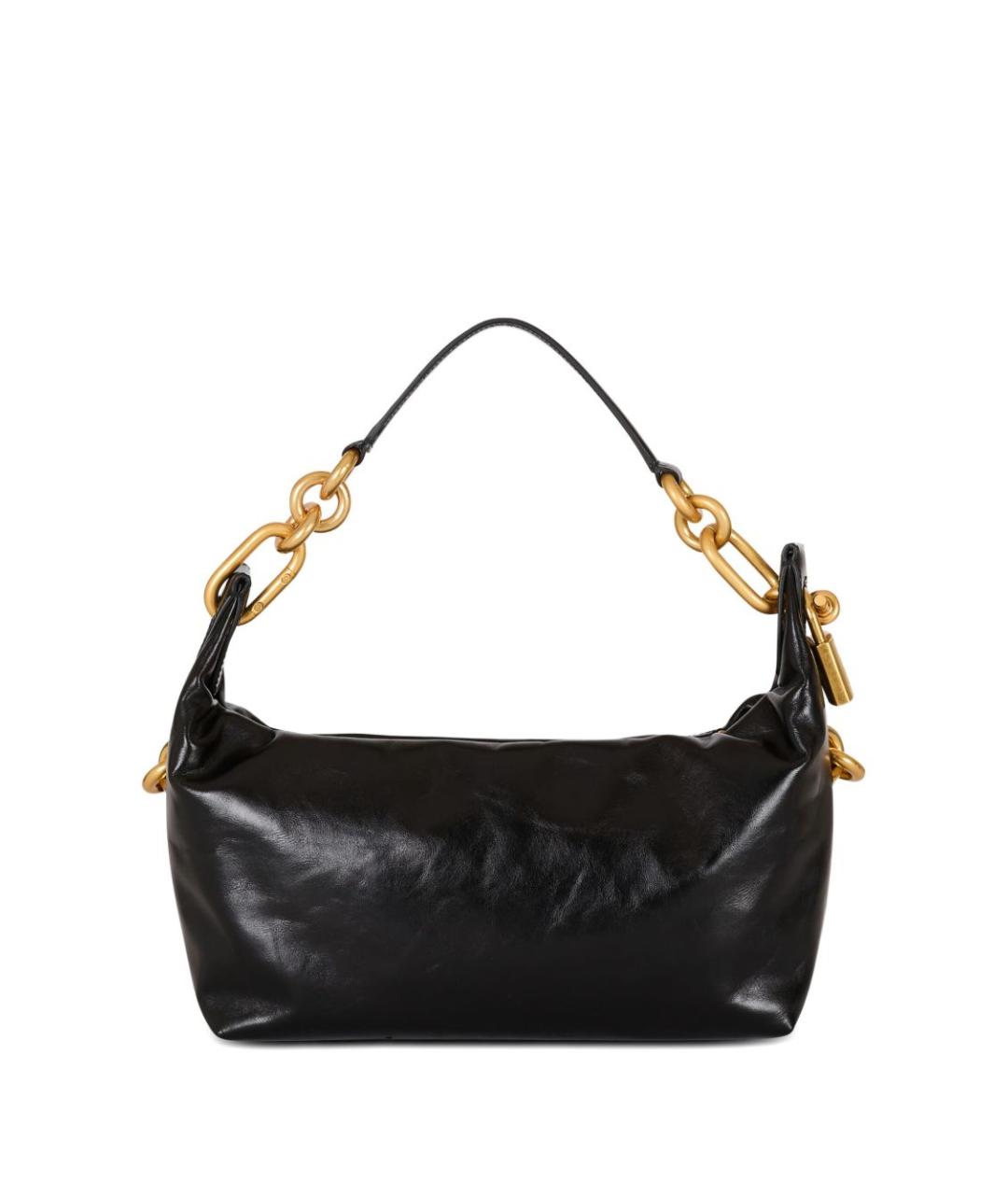 BALMAIN Черная кожаная сумка через плечо, фото 2