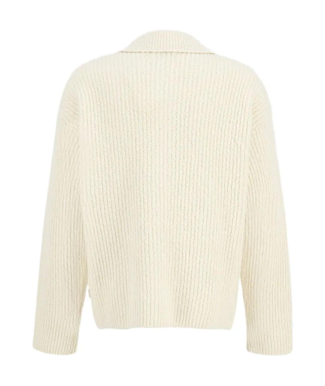 Ami Paris Бежевый шерстяной кардиган, фото 2