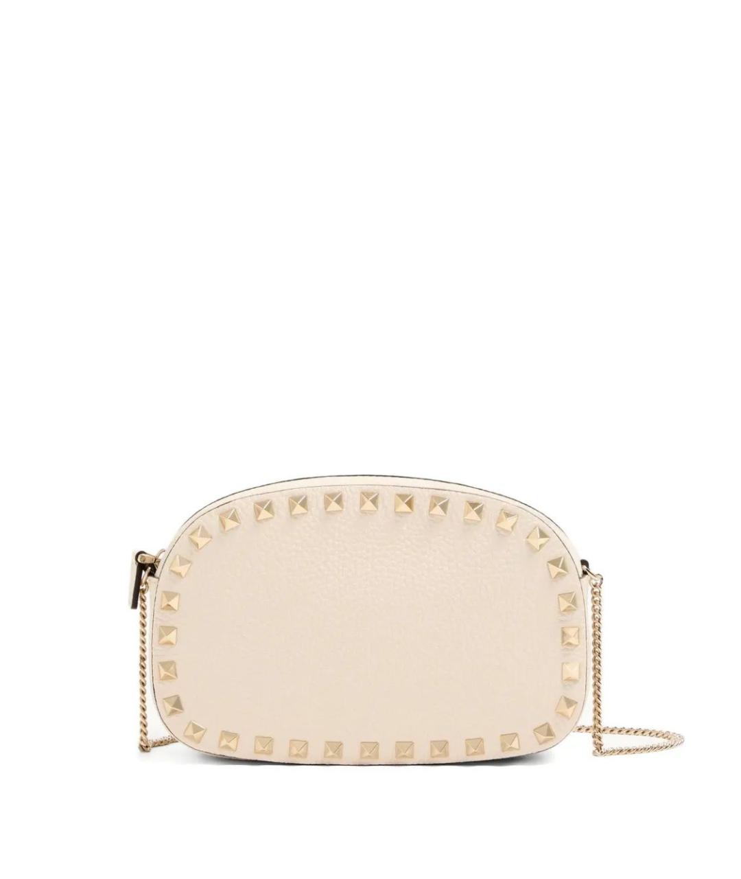 VALENTINO Белая кожаная сумка через плечо, фото 1