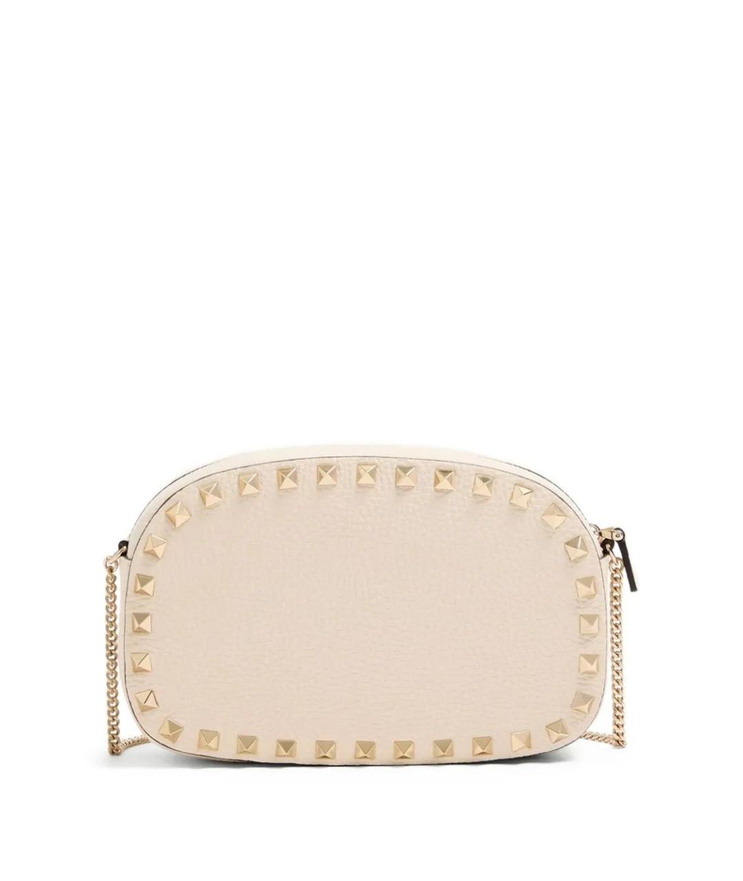 VALENTINO Белая кожаная сумка через плечо, фото 2