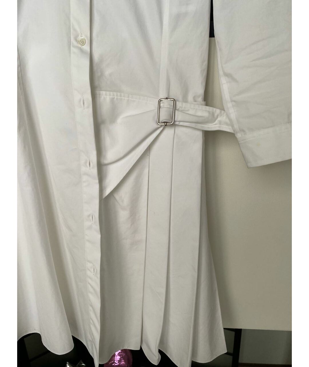 CHRISTIAN DIOR PRE-OWNED Белое хлопковое платье, фото 4