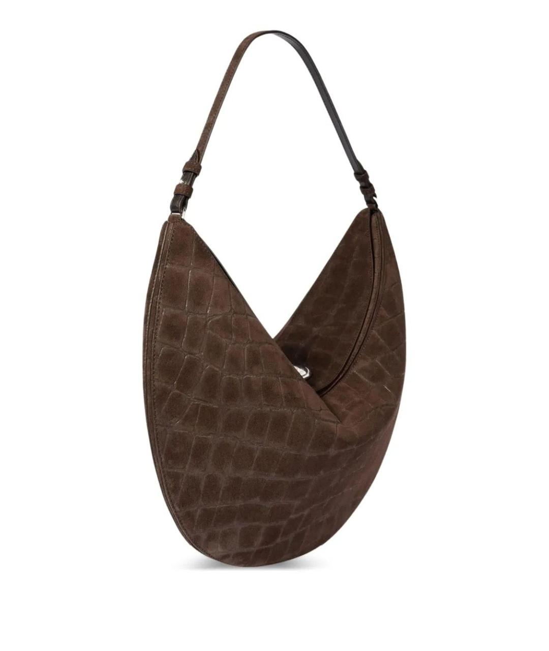 JACQUEMUS Коричневая кожаная сумка через плечо, фото 2