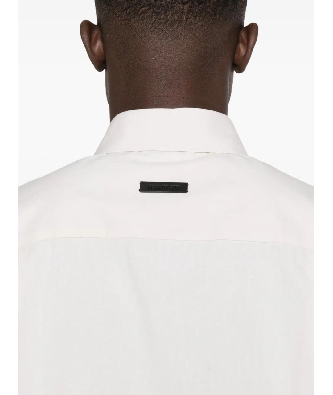 FEAR OF GOD Белая хлопковая кэжуал рубашка, фото 5