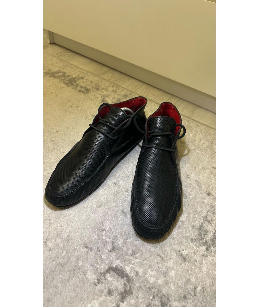 RALPH LAUREN Черные кожаные мокасины, фото 2