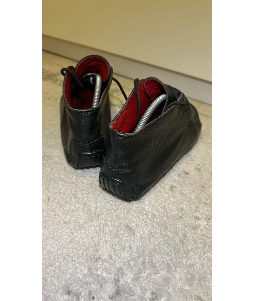 RALPH LAUREN Черные кожаные мокасины, фото 3