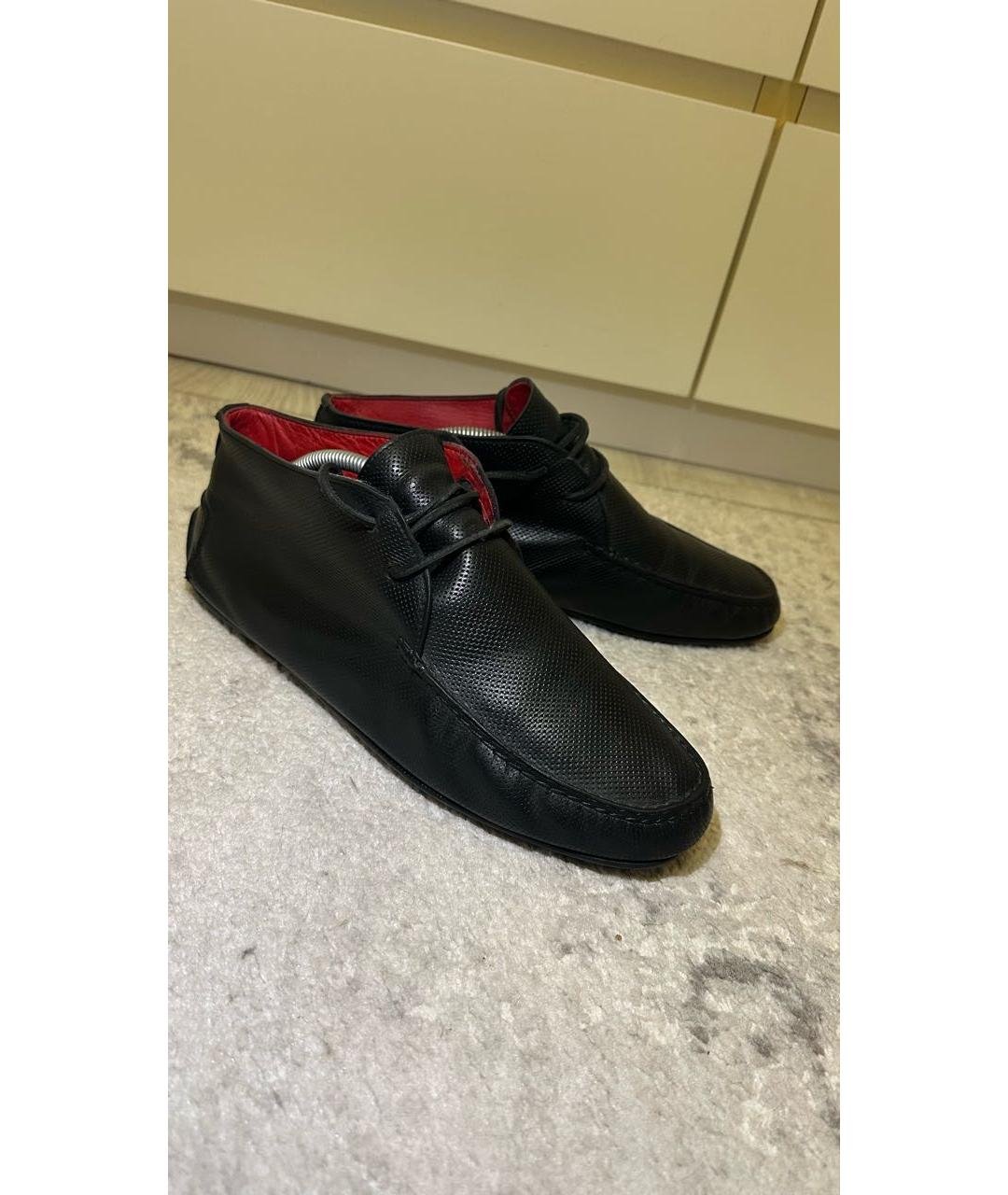 RALPH LAUREN Черные кожаные мокасины, фото 5