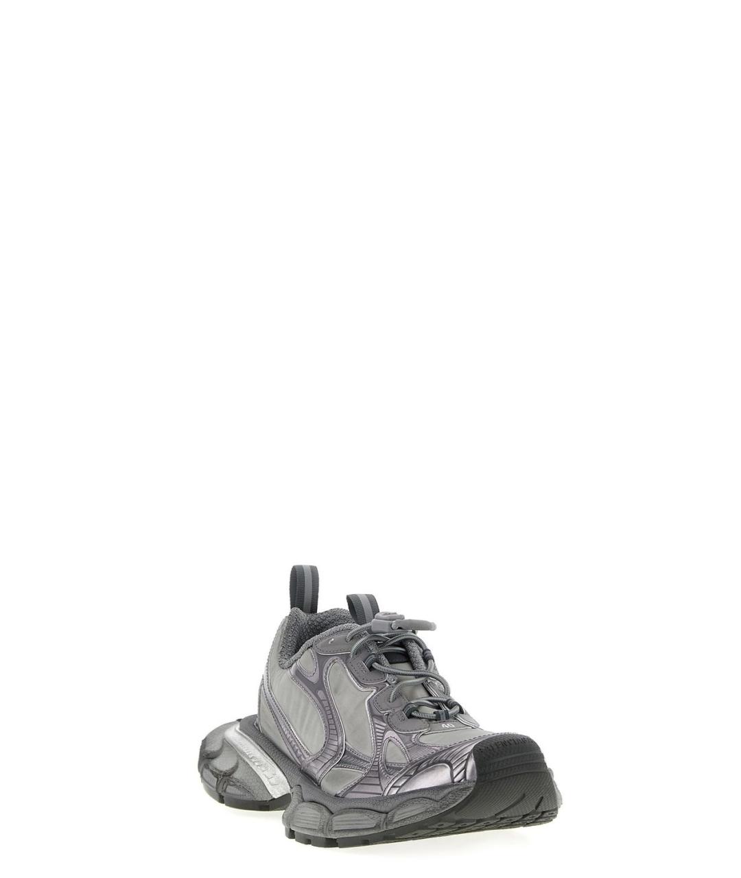 BALENCIAGA Серые низкие кроссовки / кеды, фото 2