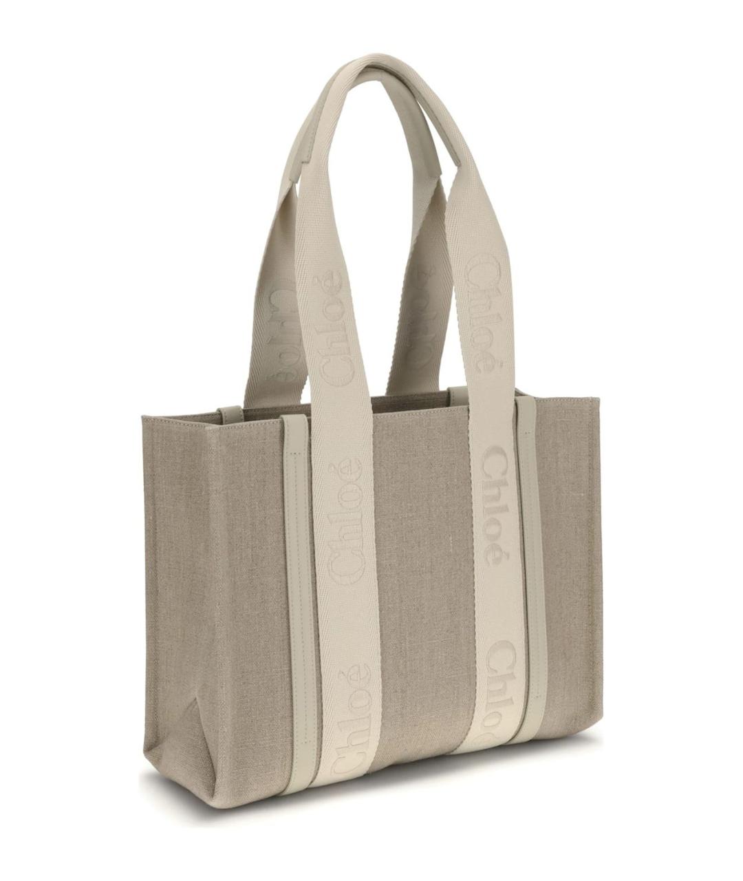 CHLOE Бежевая сумка тоут, фото 2