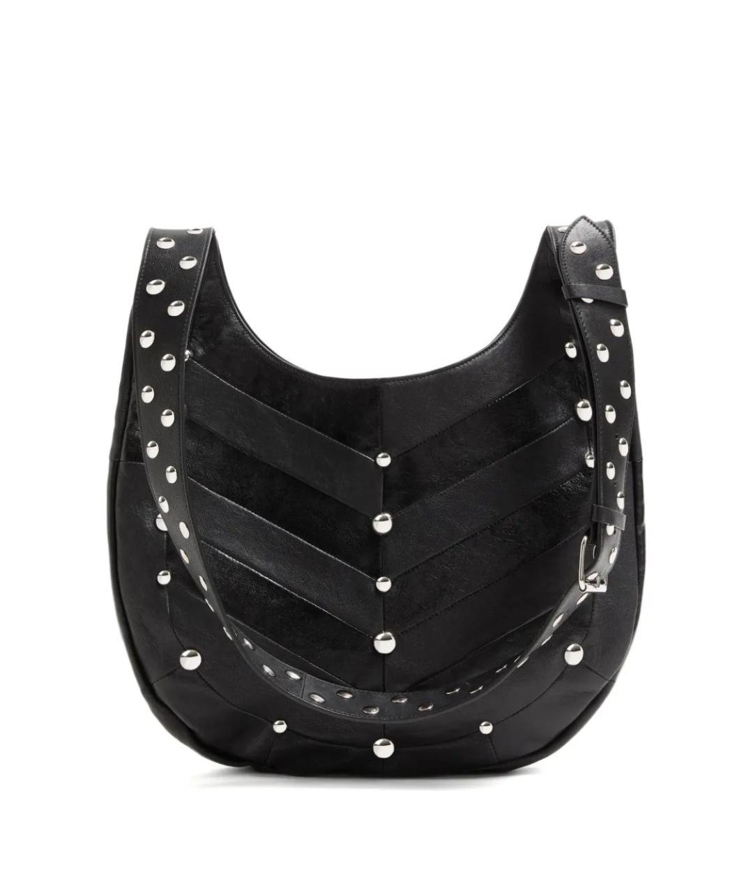 VALENTINO Черная кожаная сумка через плечо, фото 2