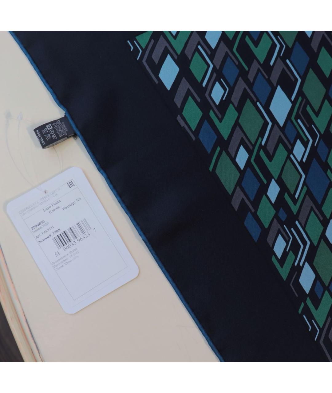 LORO PIANA Мульти шелковый платок, фото 4