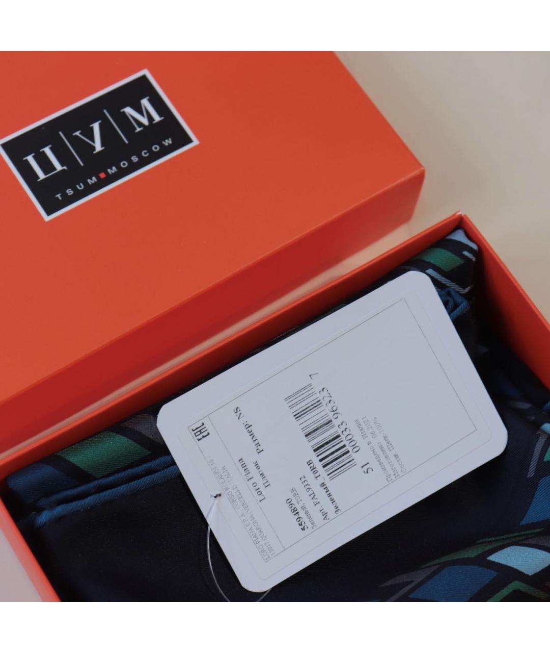 LORO PIANA Мульти шелковый платок, фото 7