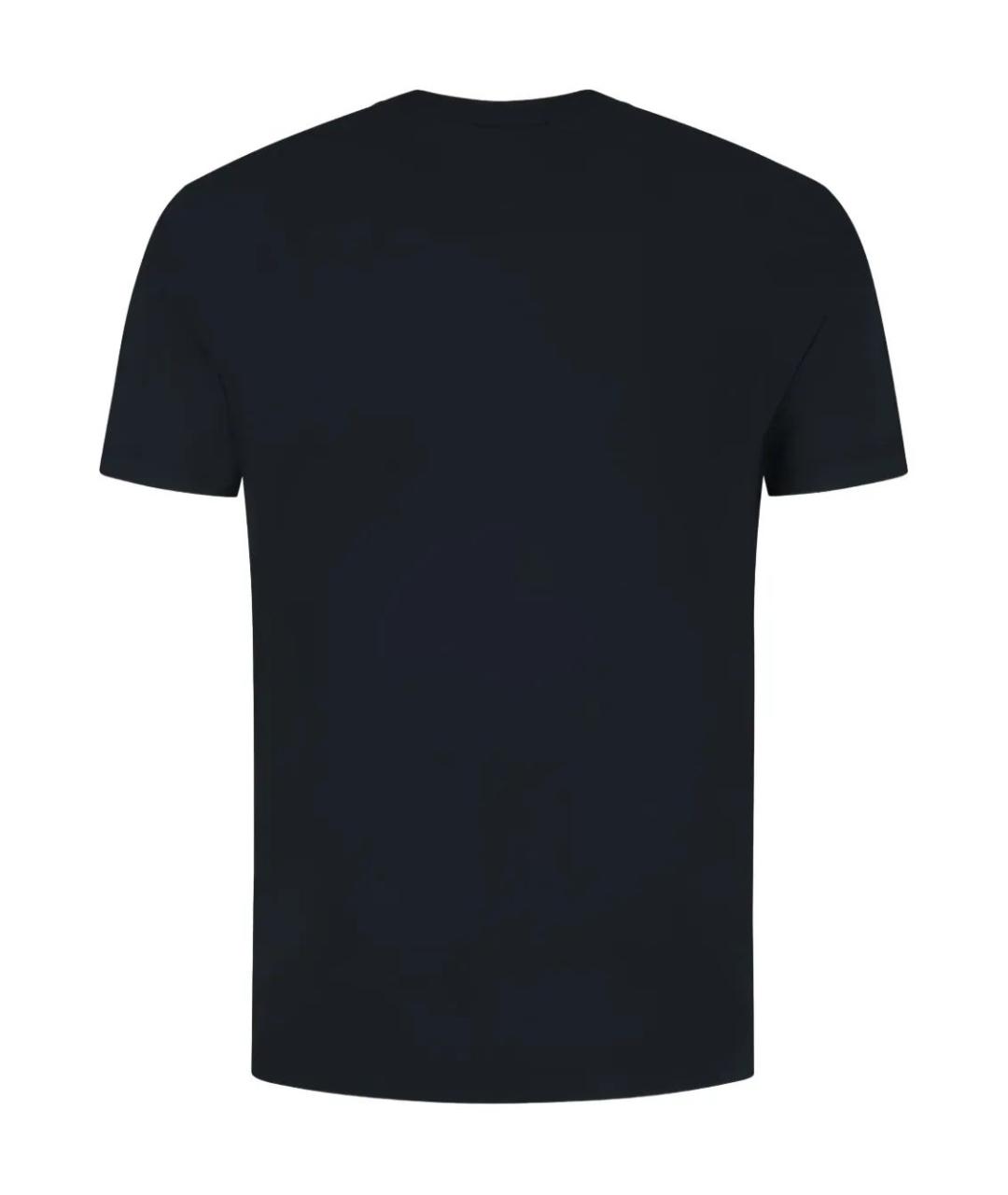 STONE ISLAND Синяя хлопковая футболка, фото 2