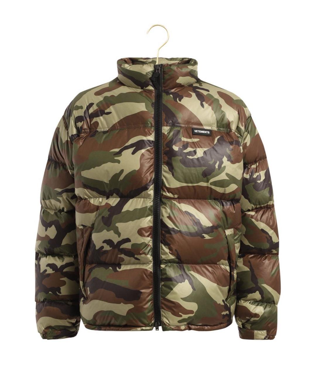VETEMENTS Хаки полиэстеровый пуховик, фото 7