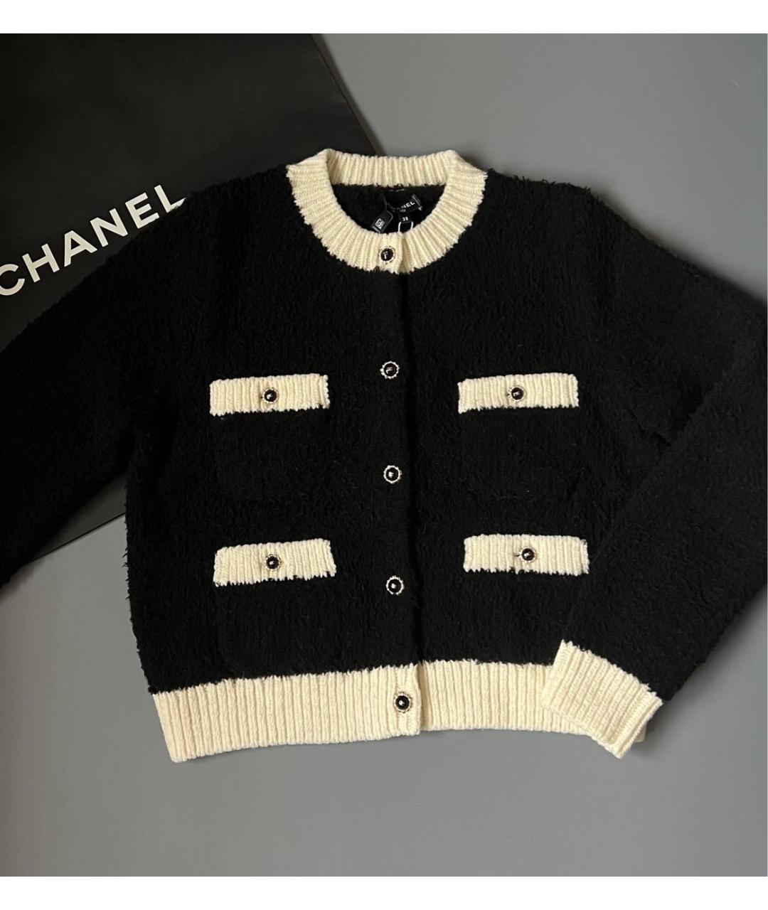 CHANEL Черный кардиган, фото 3