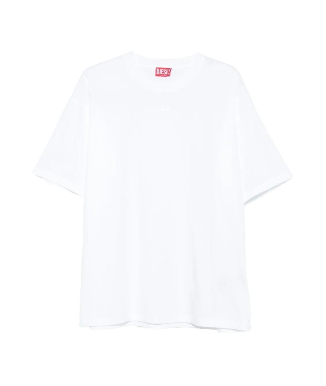 DIESEL Белая хлопковая футболка, фото 1