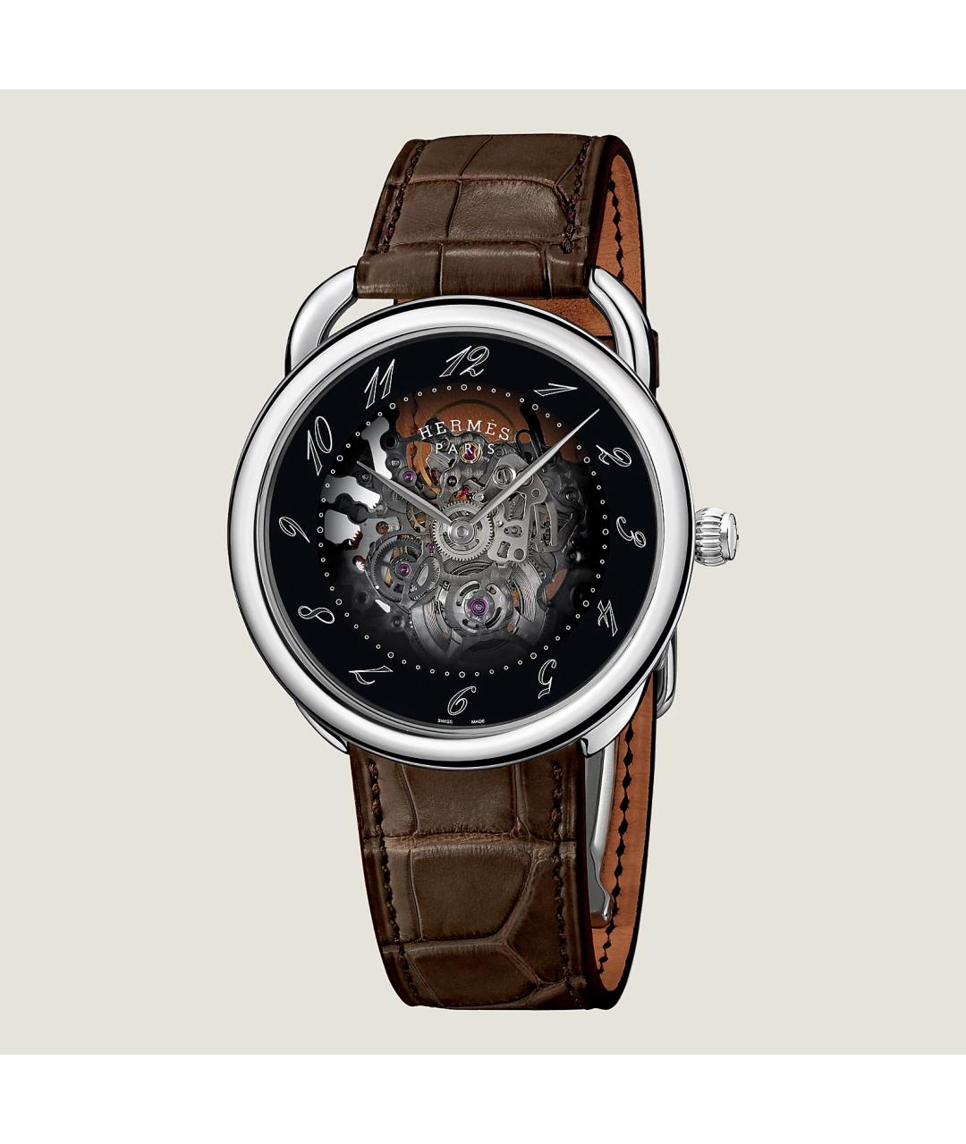 HERMES Серые стальные часы, фото 3