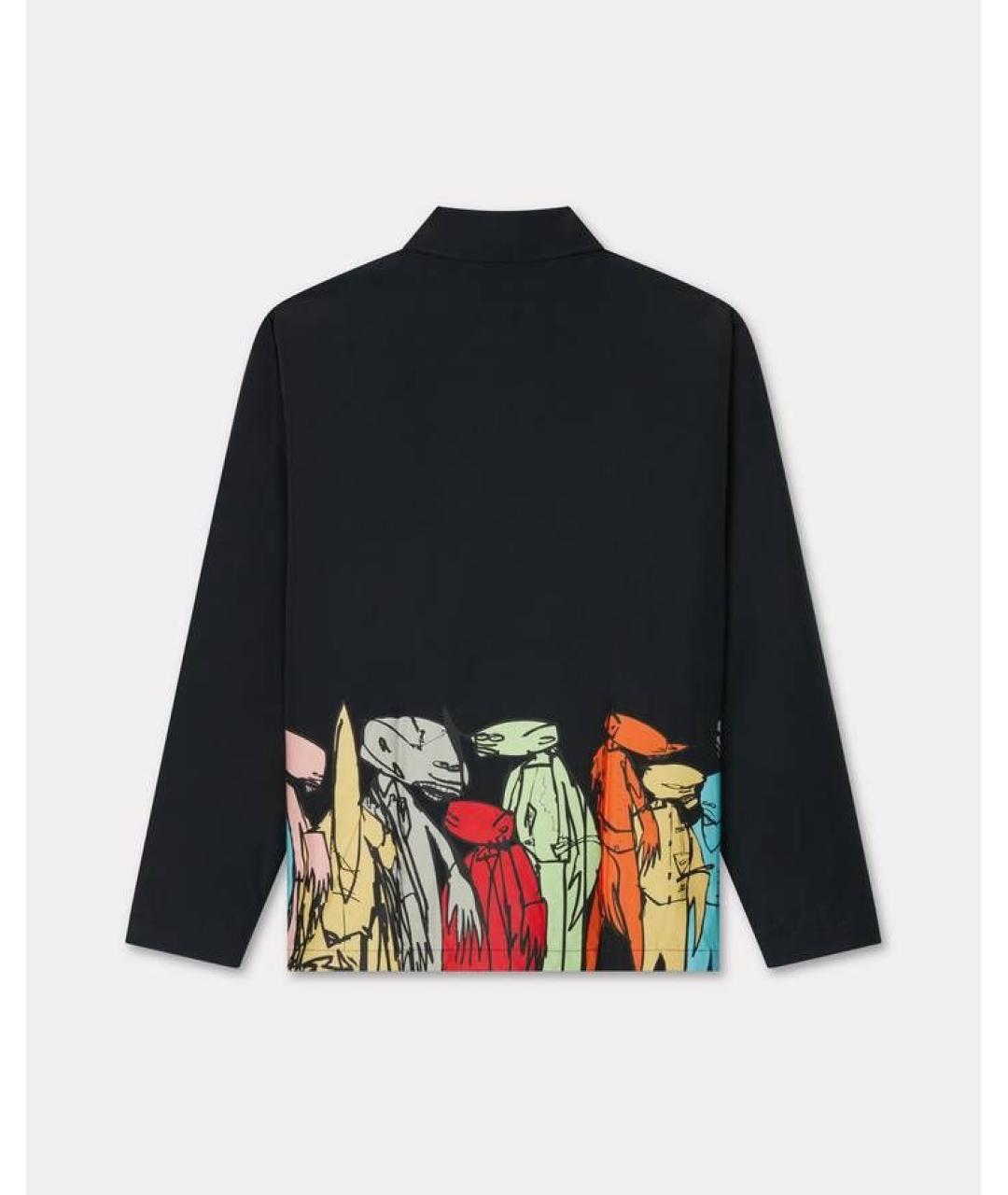 KENZO Черная хлопковая куртка, фото 2