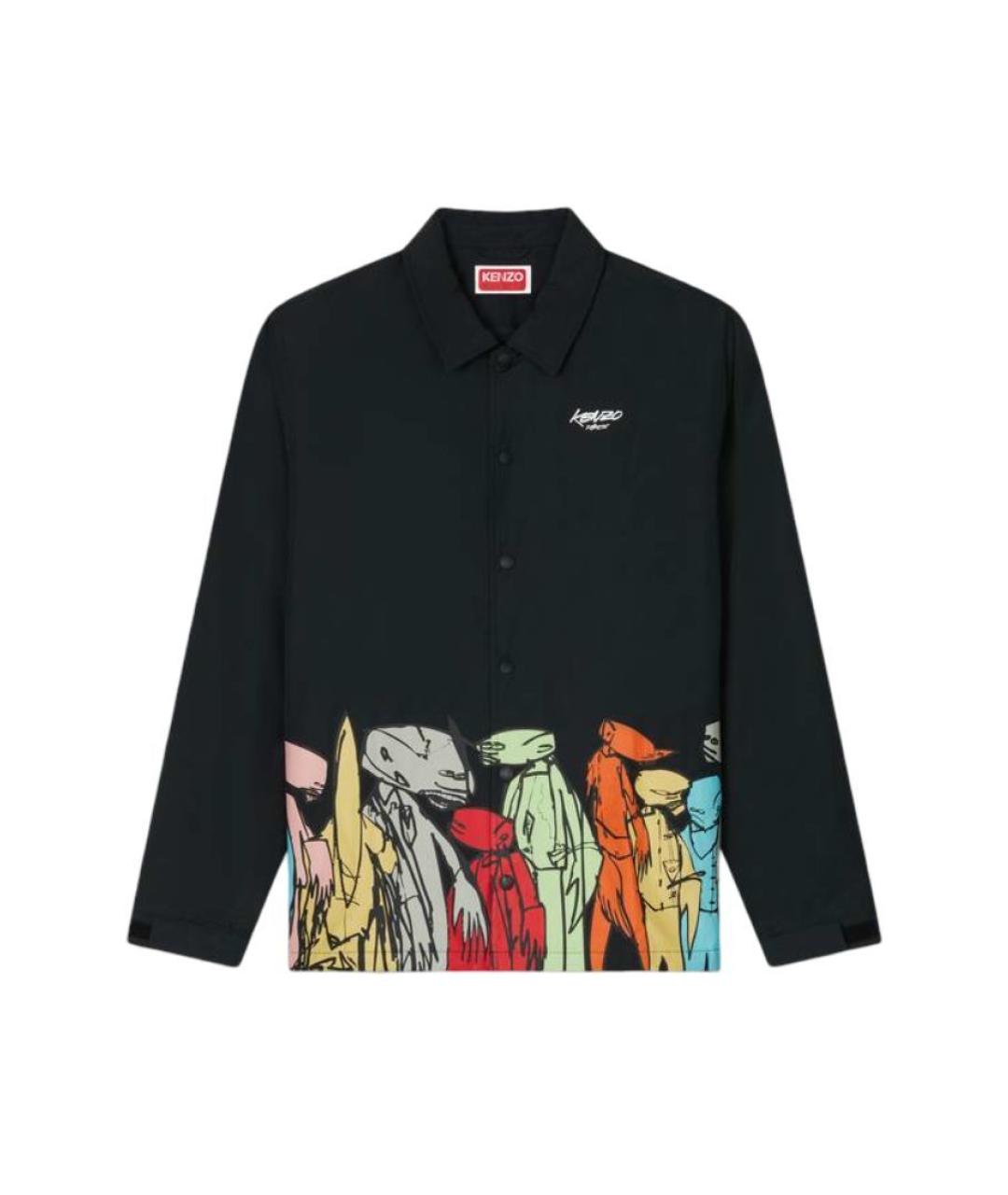 KENZO Черная хлопковая куртка, фото 1