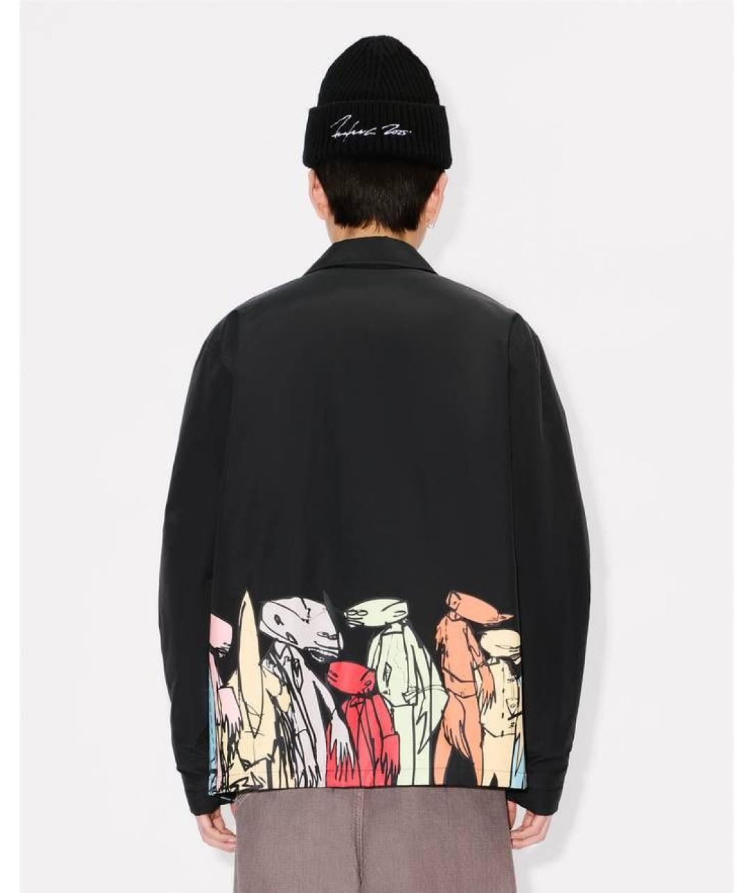 KENZO Черная хлопковая куртка, фото 5