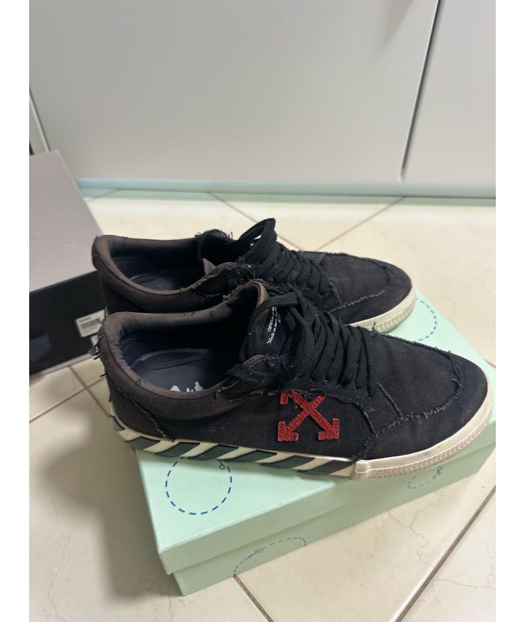 OFF-WHITE Мульти текстильные низкие кроссовки / кеды, фото 2