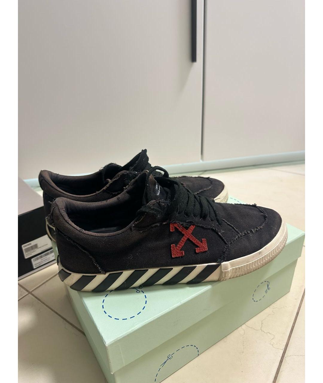 OFF-WHITE Мульти текстильные низкие кроссовки / кеды, фото 7