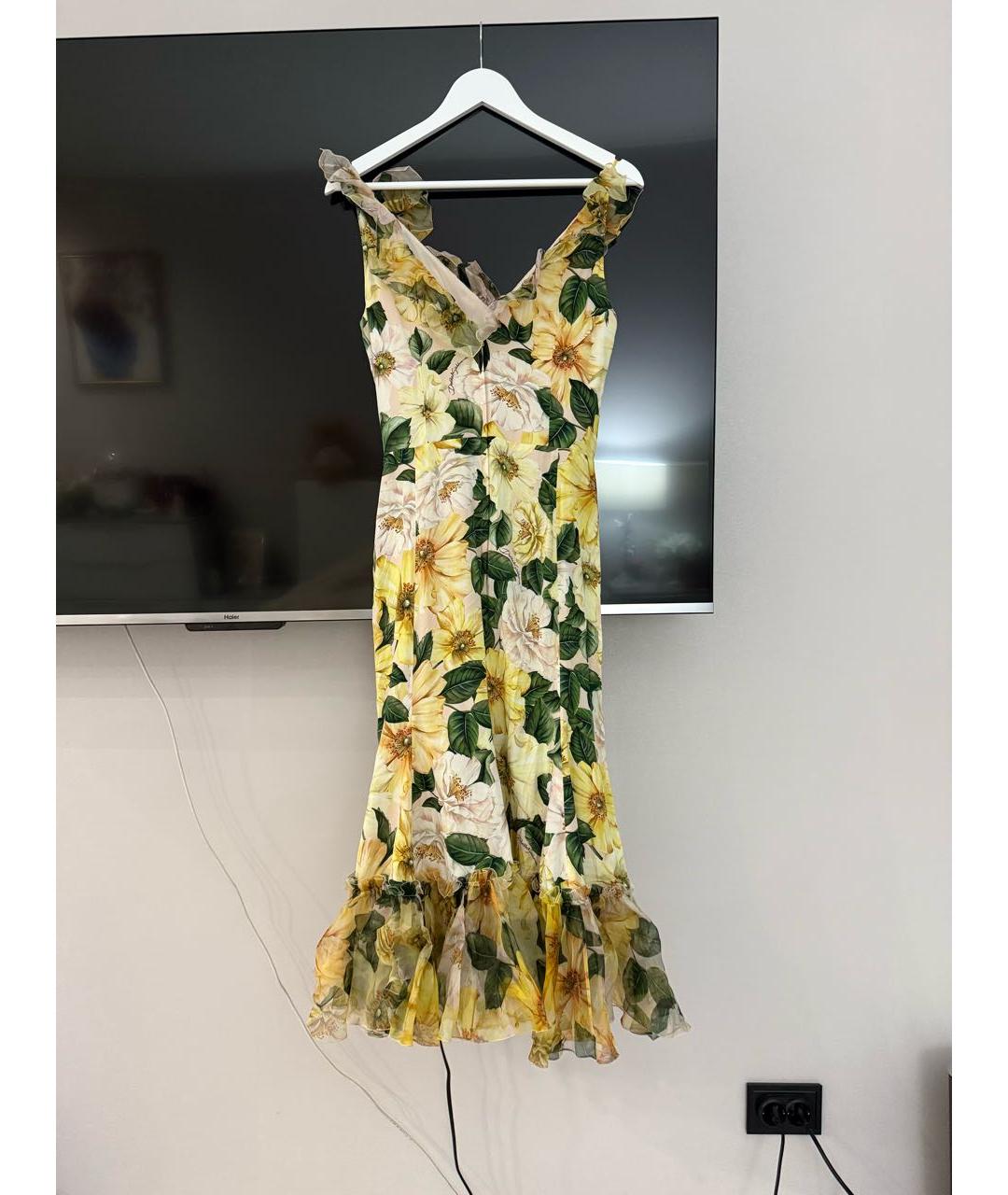 DOLCE&GABBANA Мульти шифоновый сарафан, фото 2