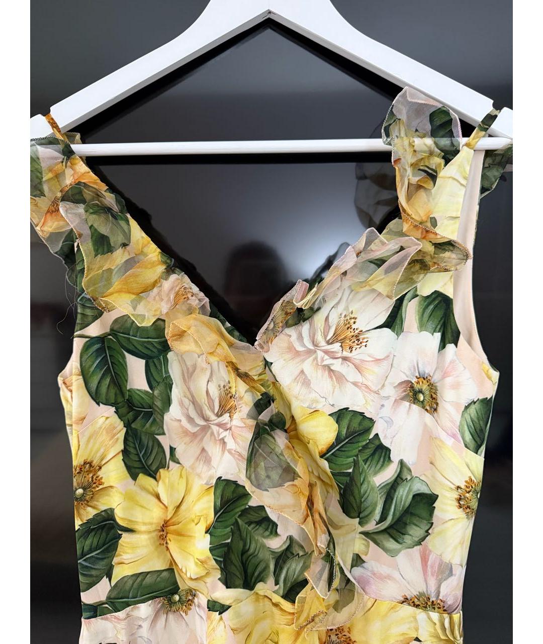 DOLCE&GABBANA Мульти шифоновый сарафан, фото 5