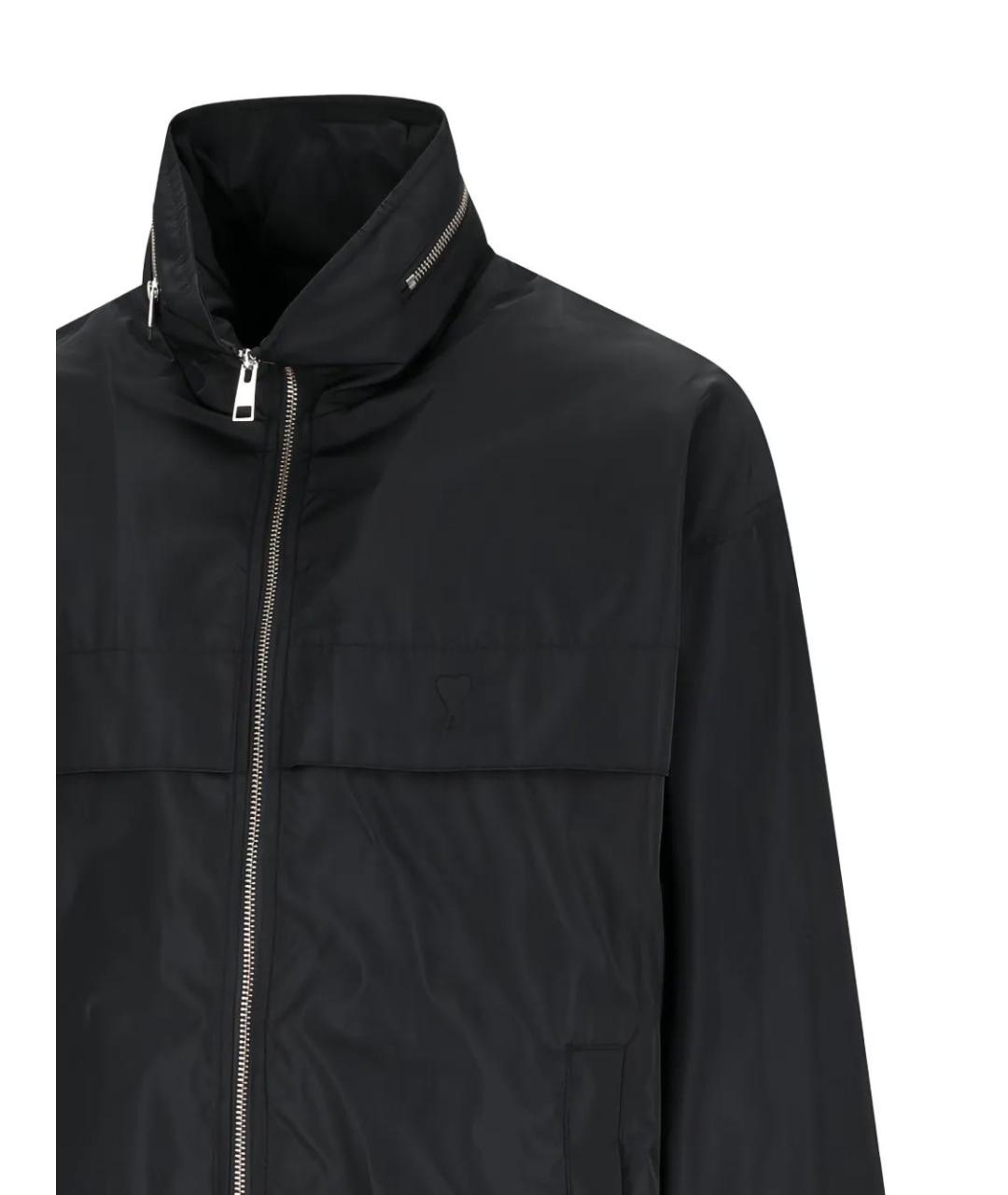 Ami Paris Черная полиэстеровая куртка, фото 3