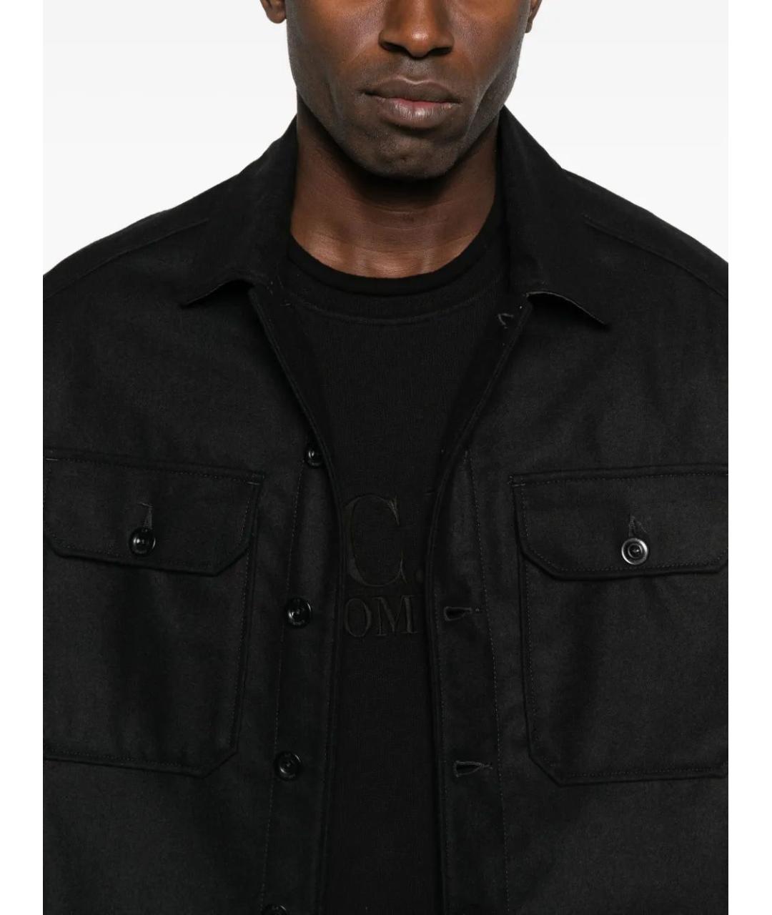 CP COMPANY Черная шерстяная куртка, фото 5