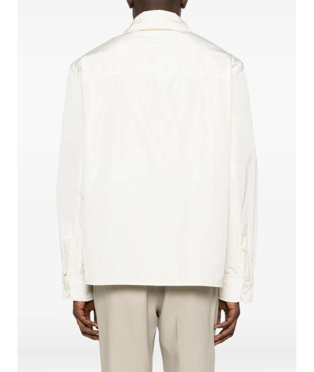 Ami Paris Белая полиэстеровая куртка, фото 4