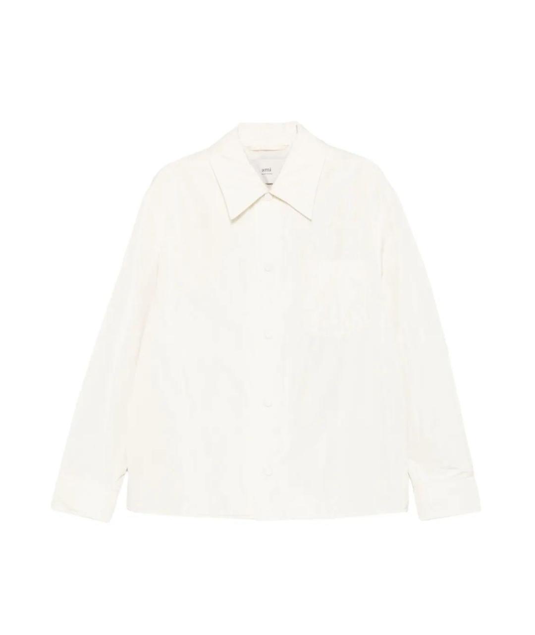 Ami Paris Белая полиэстеровая куртка, фото 1