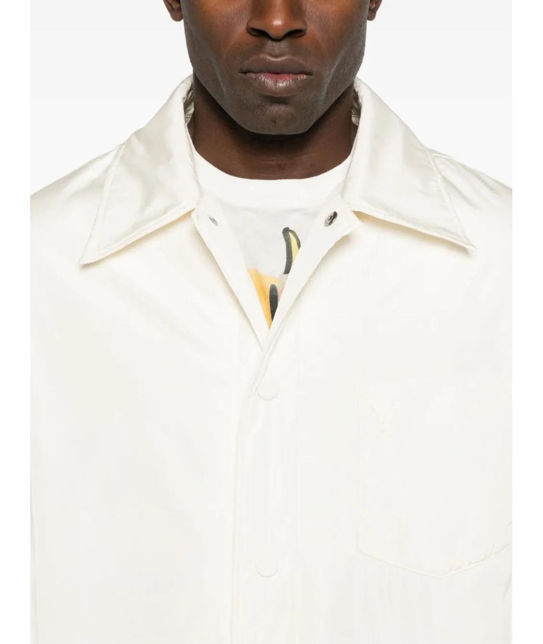Ami Paris Белая полиэстеровая куртка, фото 5
