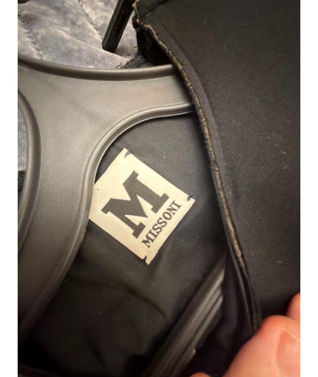 MISSONI Черное полиэстеровое повседневное платье, фото 6