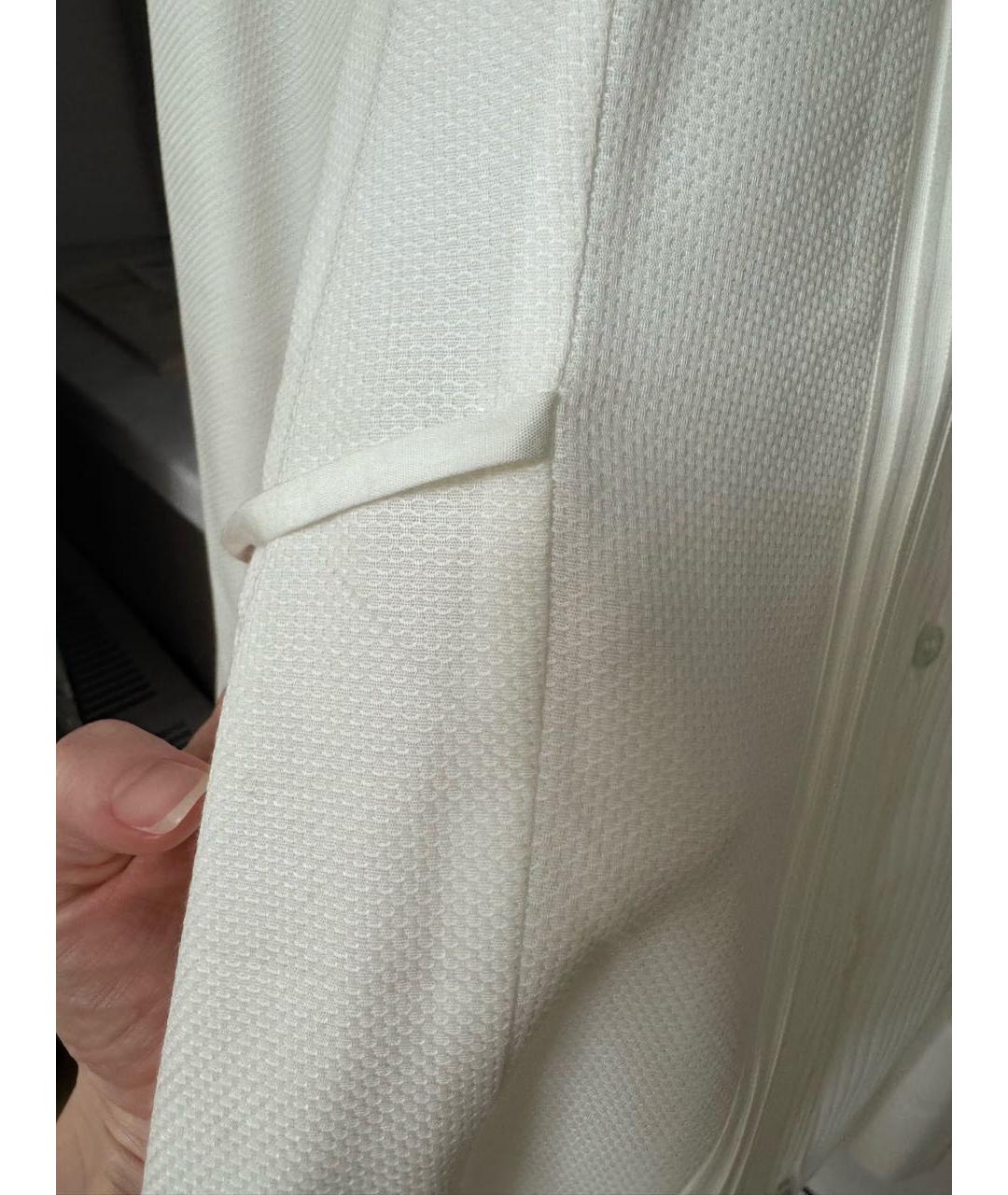 VICTORIA BECKHAM Белая хлопковая рубашка, фото 4