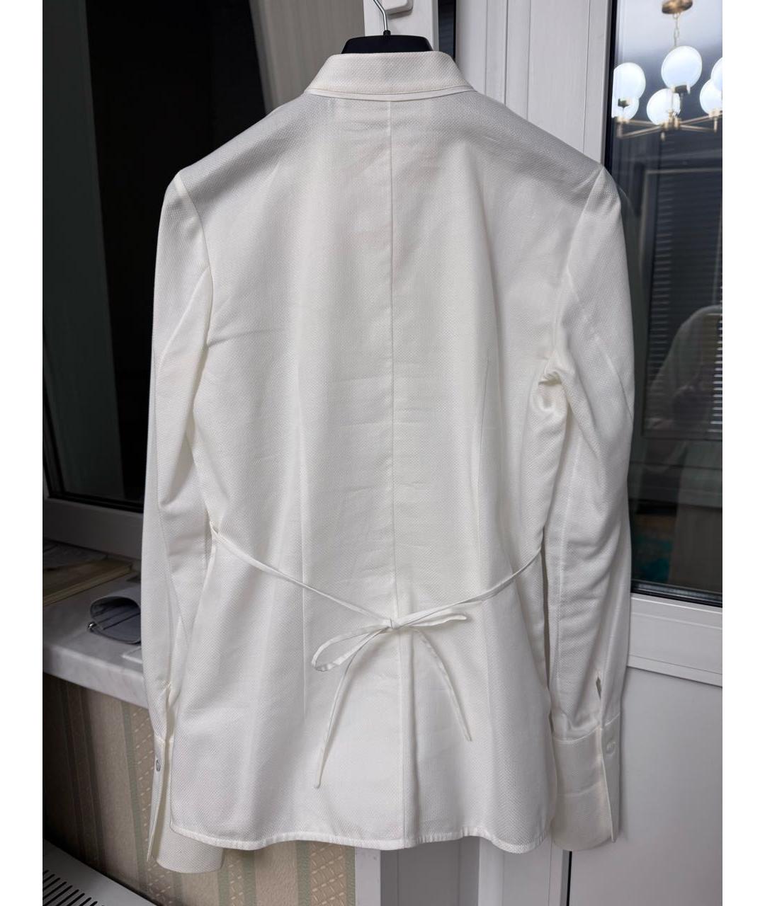 VICTORIA BECKHAM Белая хлопковая рубашка, фото 2